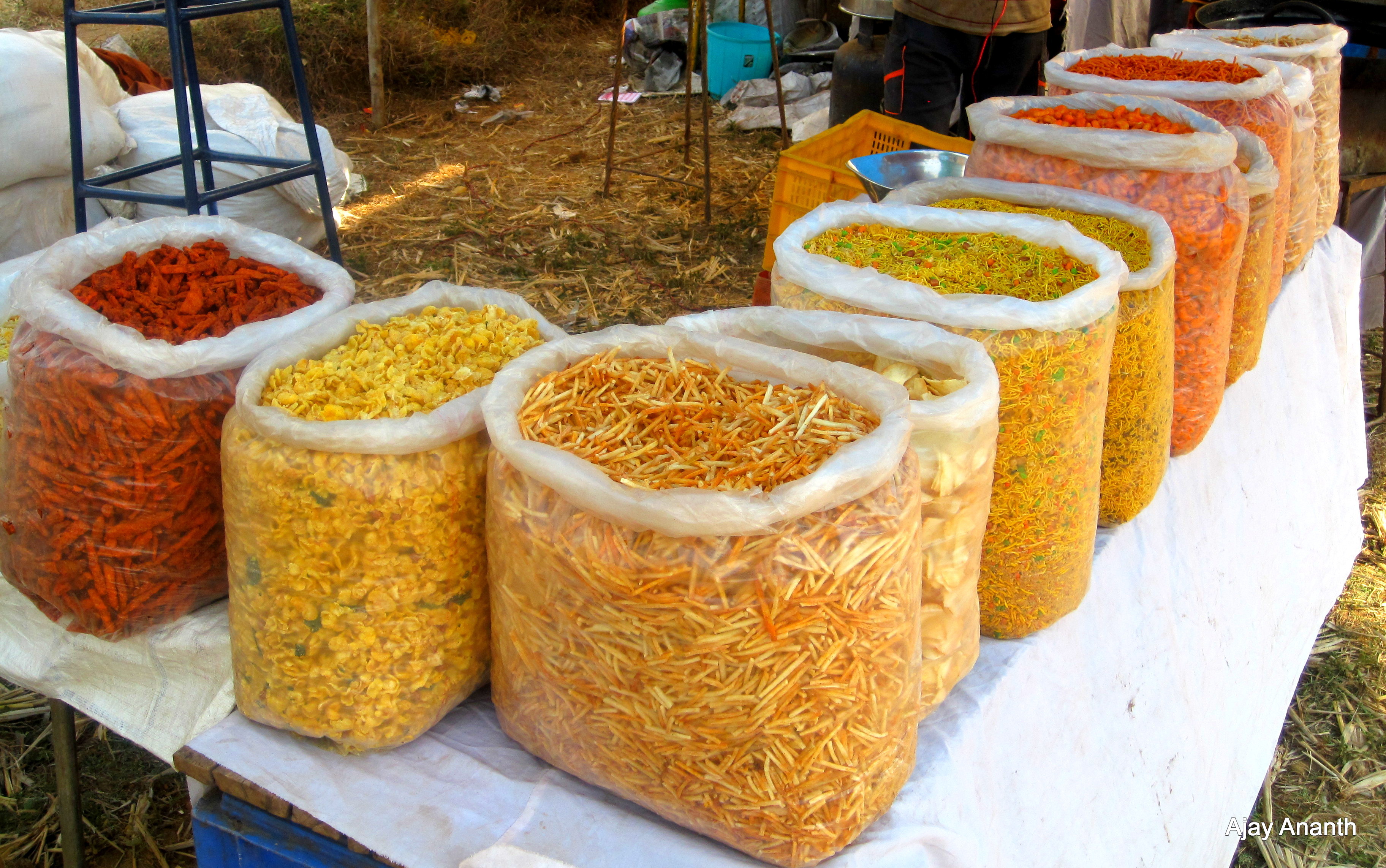 Namkeen food at Kambala