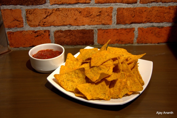 Nachos with Salsa at Moto Store and Cafe Bangalore