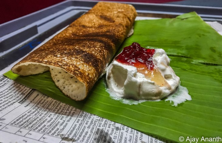 Ice-cream Dosa at Amarnath Chats RV Road Bengaluru