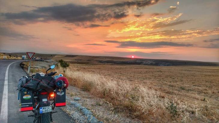 Rohit Upadhyay on his Overland Motorcycle Ride
