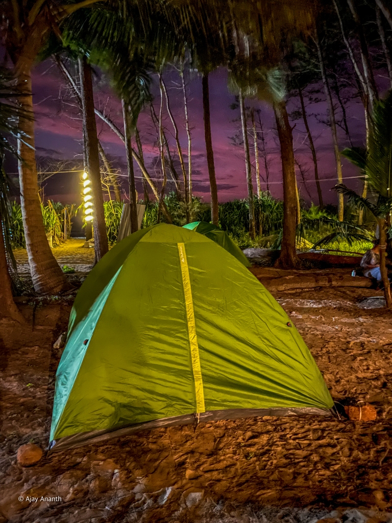 Camping at White Heaven Sea Stay in Baada beach Karnataka