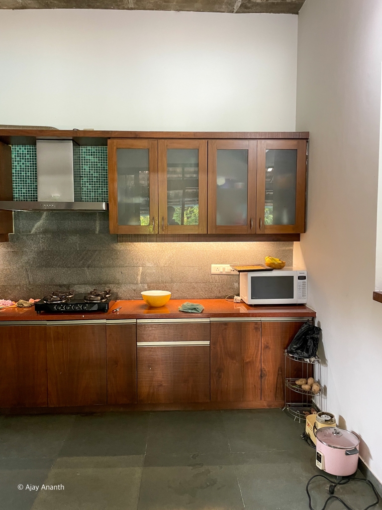 Kitchen at Avriti Sierra Retreat homestay in Ramanagara